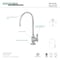 Kingston Brass KS5191TAL Tudor Single-Handle Water Filtration Faucet, Polished Chrome KS5191TAL - alternate 5